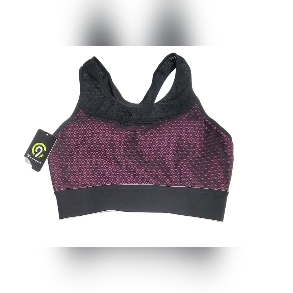 Champion C9 Black and Fuschia Sports Yoga Athletic Bra for Active Support XL NWT